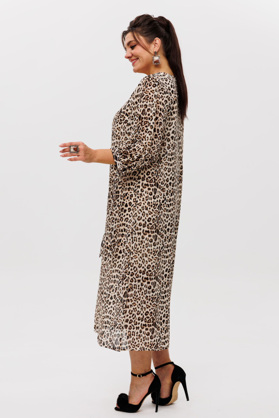 Платье ANELLI LAUREL 1463 принт леопард - фото 5