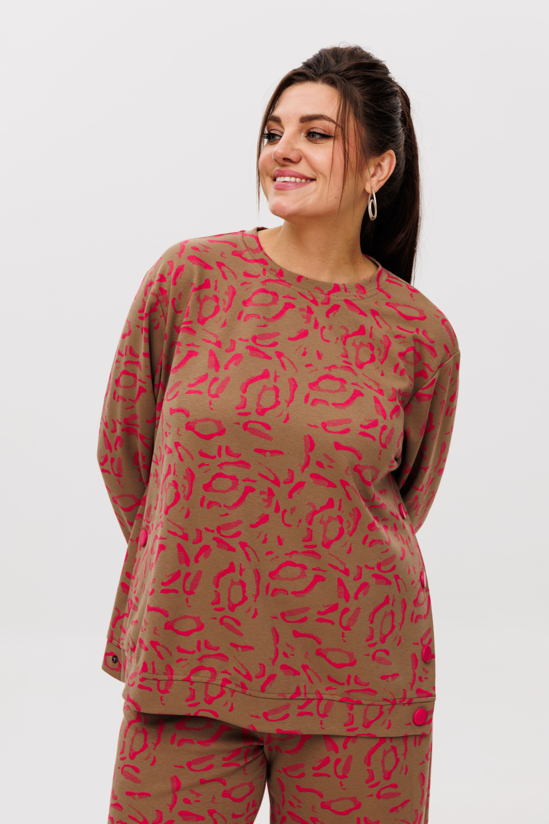 Костюм ANELLI LAUREL 1494 ягодный жираф - фото 2