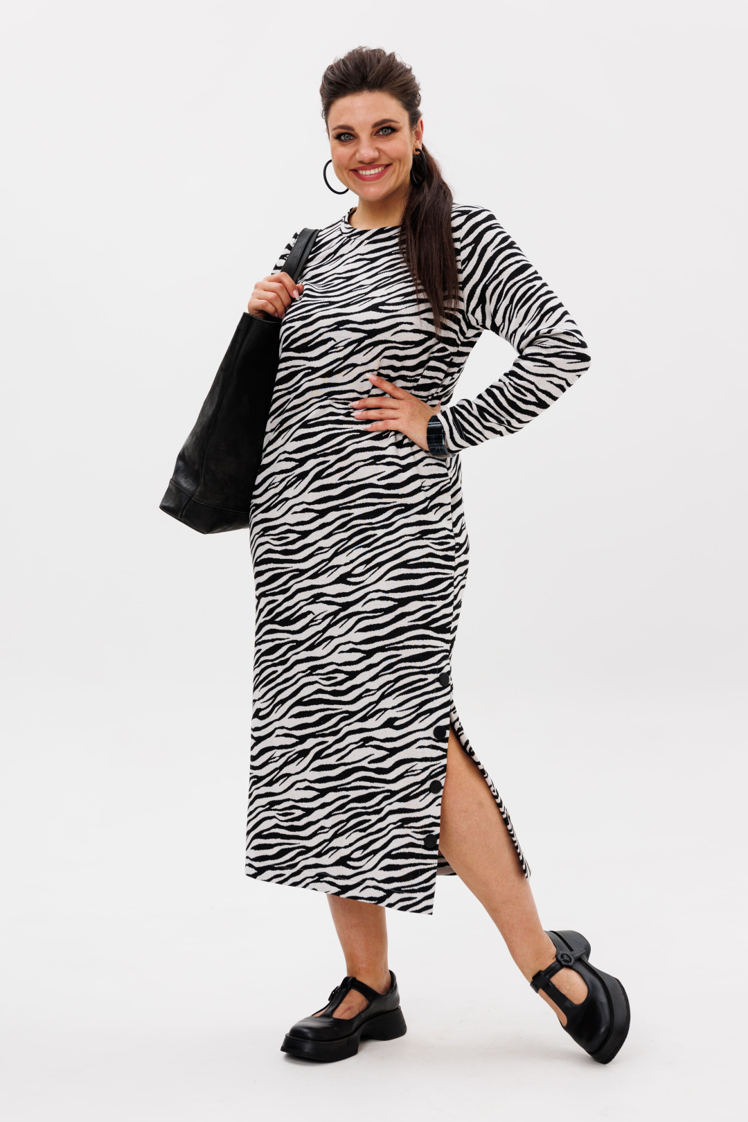 Платье ANELLI LAUREL 1498 зебра классик - фото 1