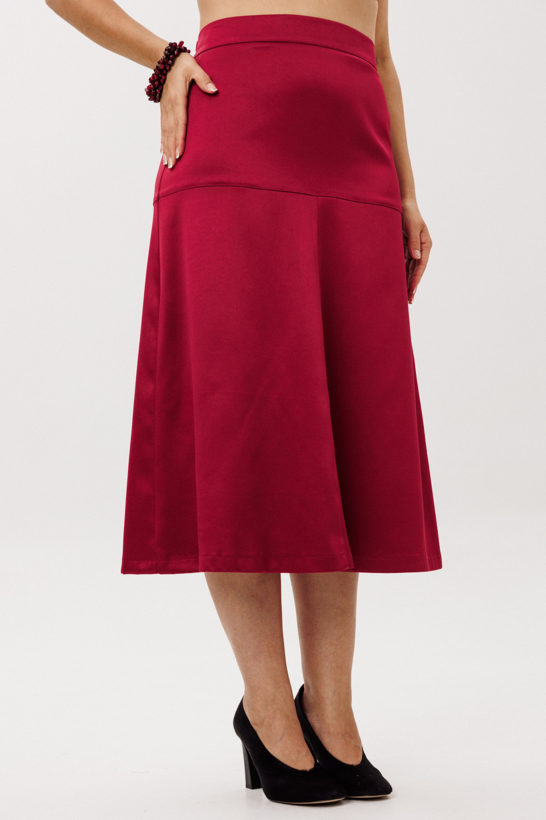 Юбка ANELLI LAUREL 1510 гранатовая патока - фото 2