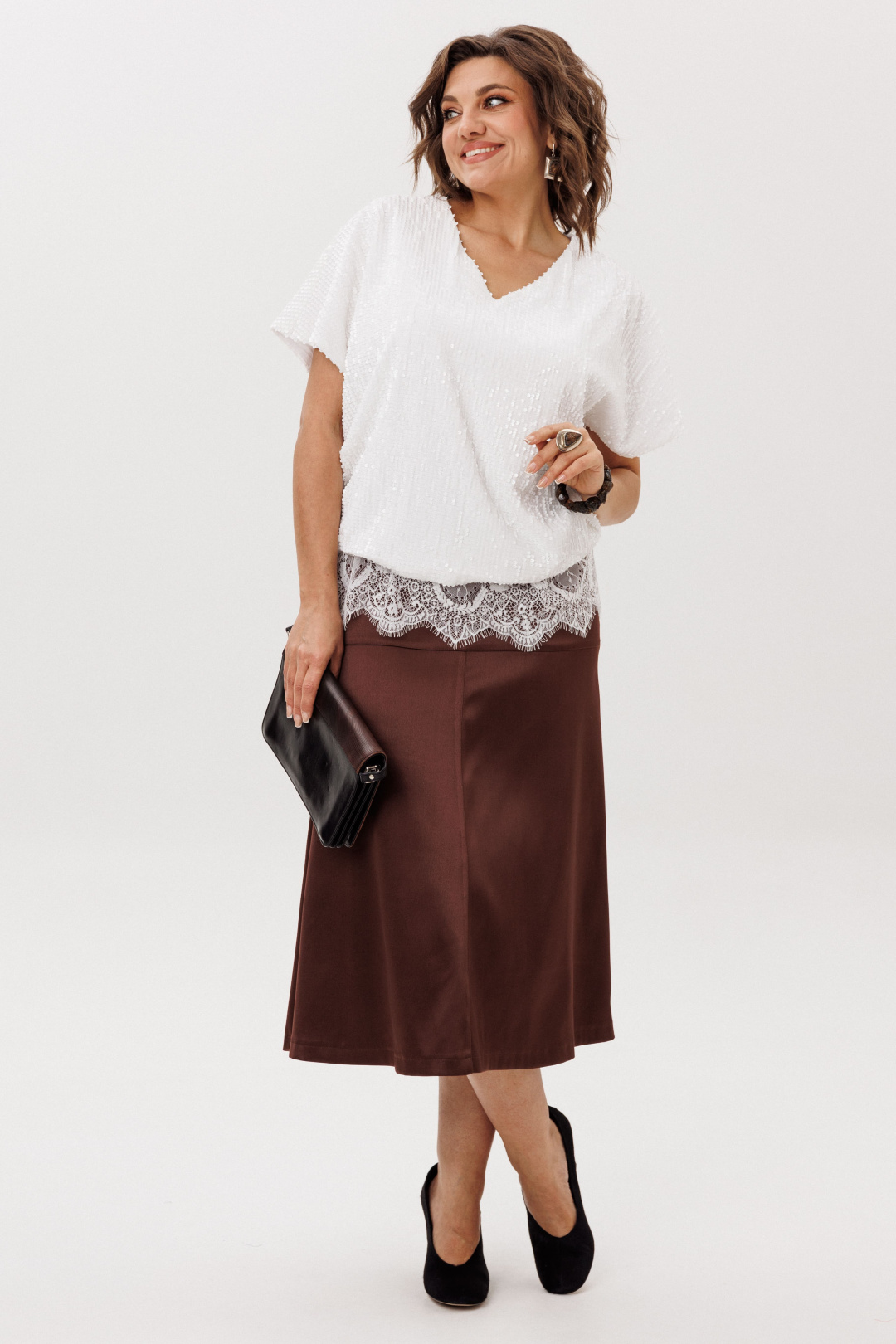 Юбка ANELLI LAUREL 1510 жженная карамель