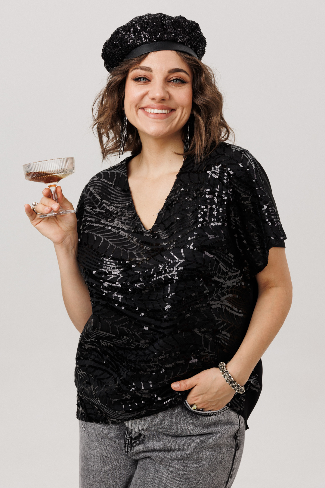 Блузка ANELLI LAUREL 1522-1 бурлеск - фото 1