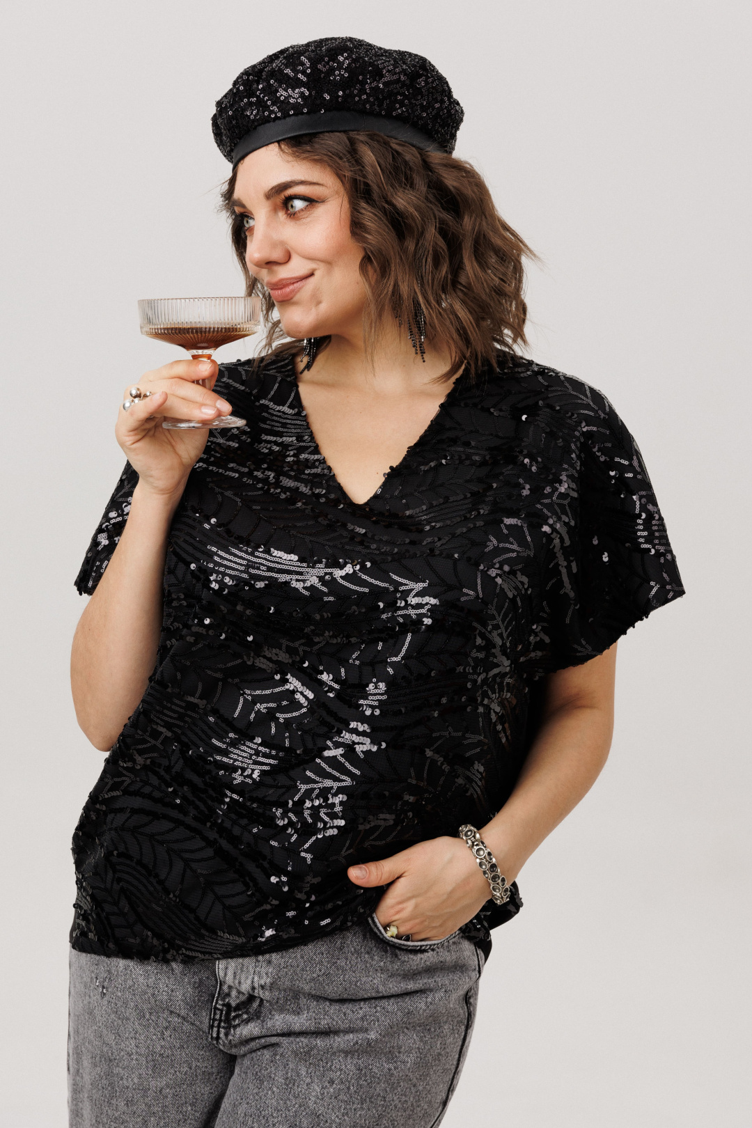 Блузка ANELLI LAUREL 1522-1 бурлеск - фото 5