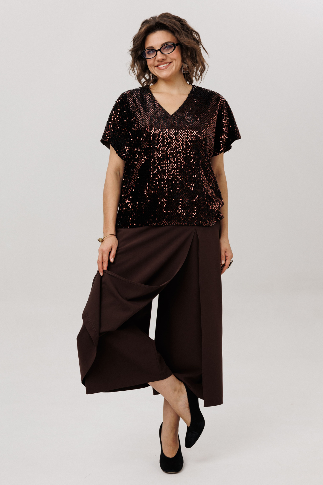 Блузка ANELLI LAUREL 1522 арманьяк - фото 4