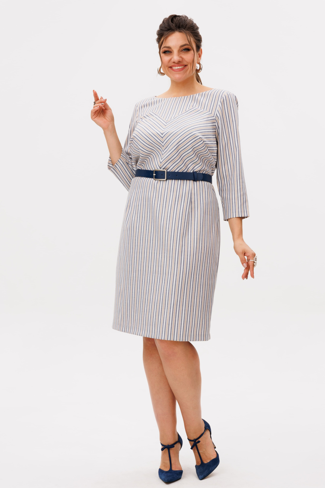 Платье ANELLI LAUREL 1591 дымчатый - фото 3