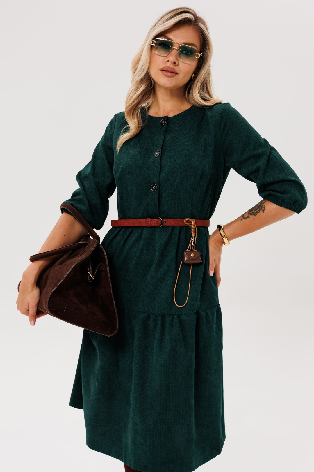 Платье ANELLI LAUREL 1649 аристократический зеленый - фото 6