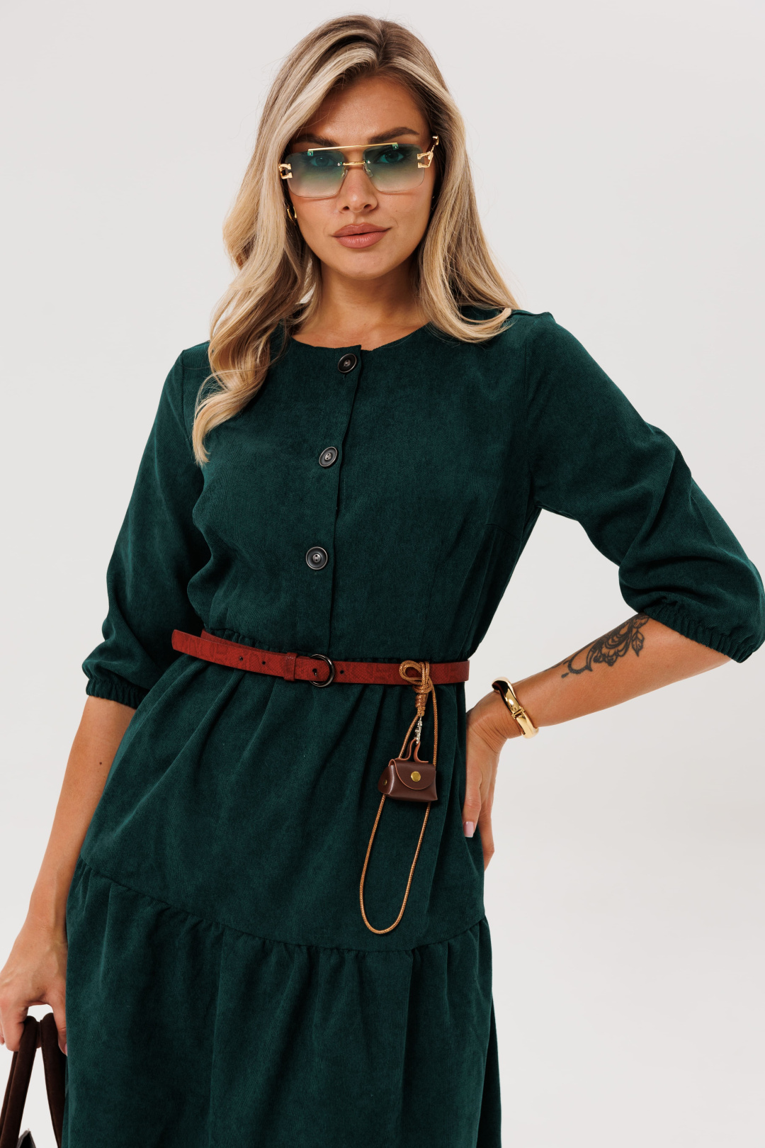 Платье ANELLI LAUREL 1649 аристократический зеленый