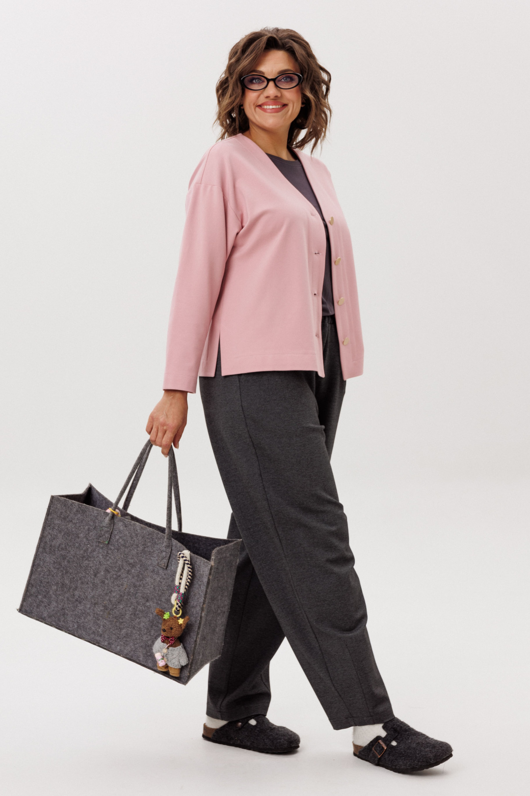 Брюки ANELLI LAUREL 1660-1 дымчатый туз - фото 4