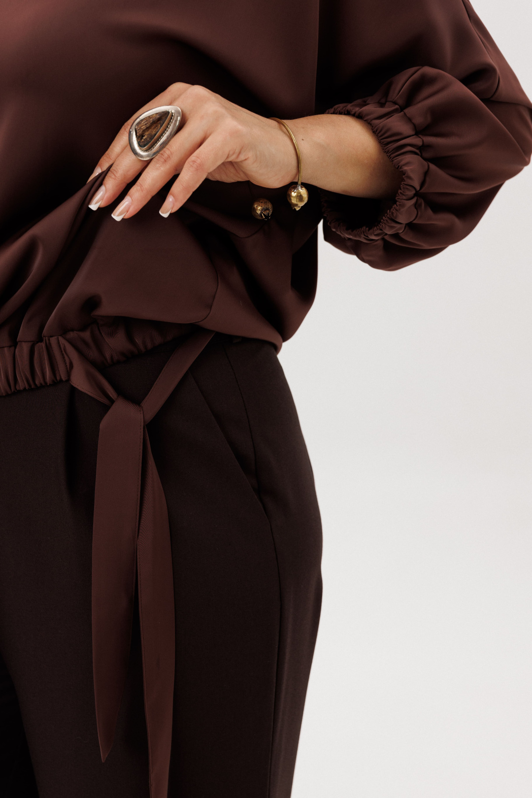 Брюки ANELLI LAUREL 1662 бельгийский шоколад - фото 5