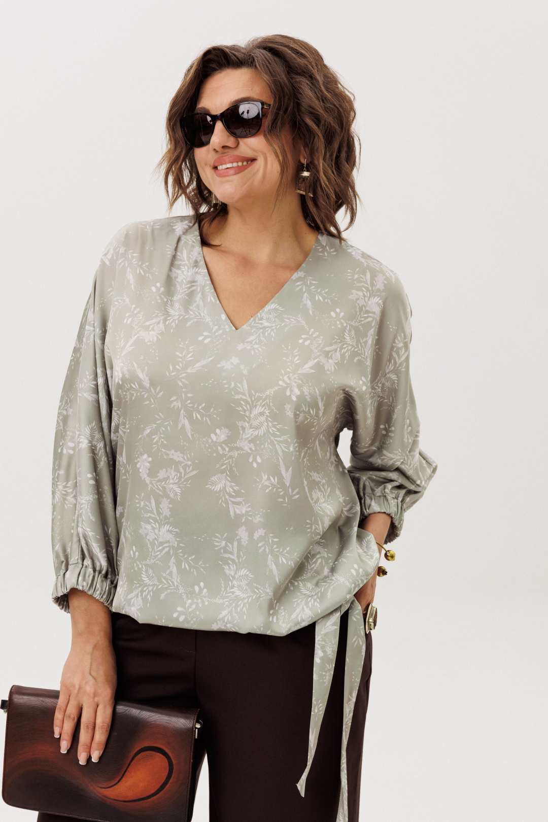 Блузка ANELLI LAUREL 1662 нефритовый свет