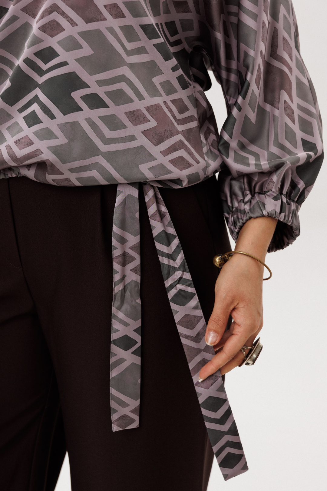 Блузка ANELLI LAUREL 1662 ромбовидные холмы - фото 5