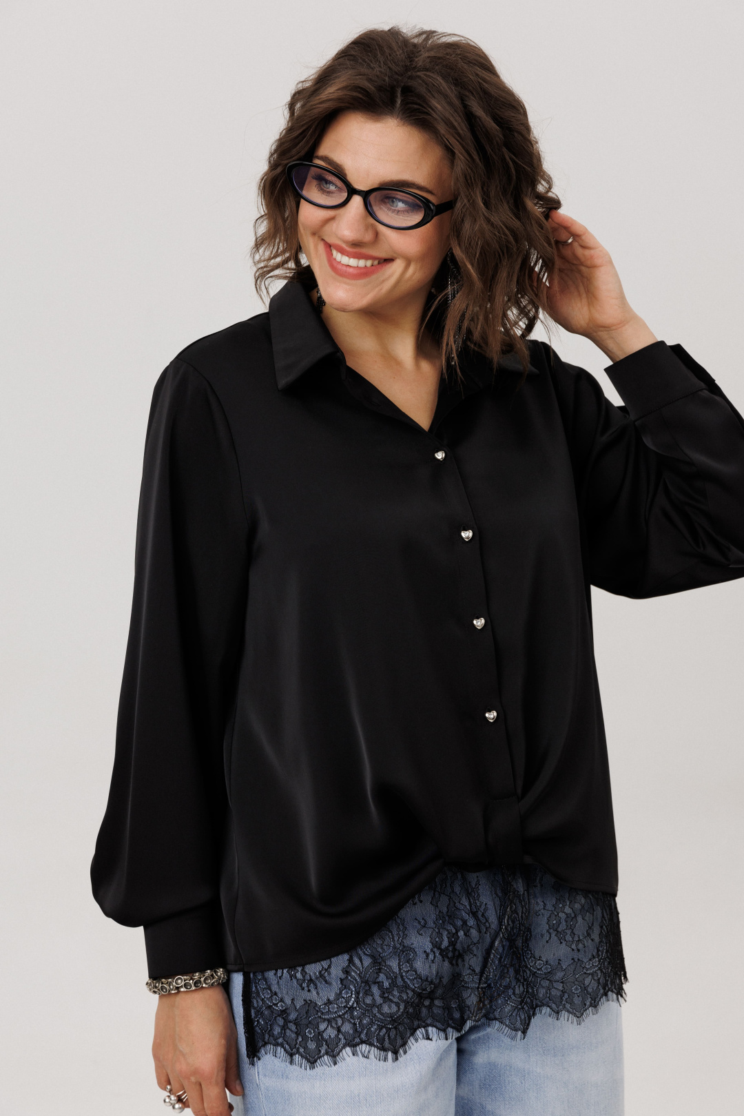 Рубашка ANELLI LAUREL 1663 глянцевый агат - фото 3