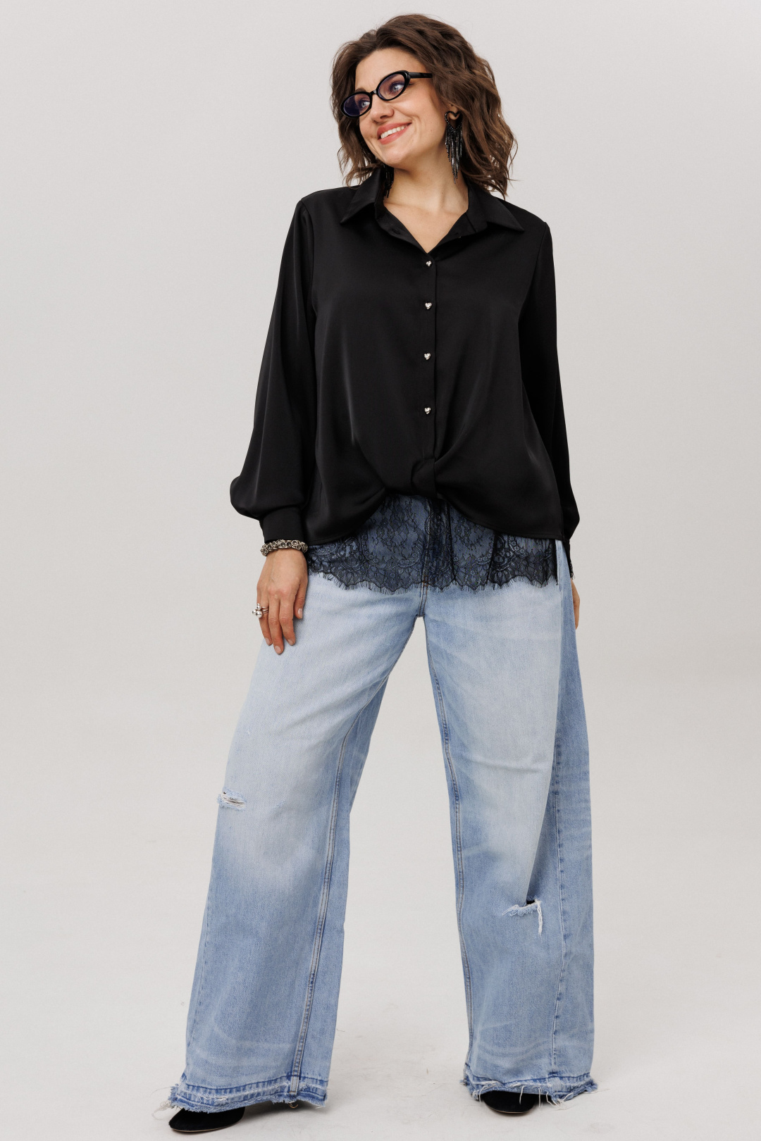 Рубашка ANELLI LAUREL 1663 глянцевый агат - фото 6