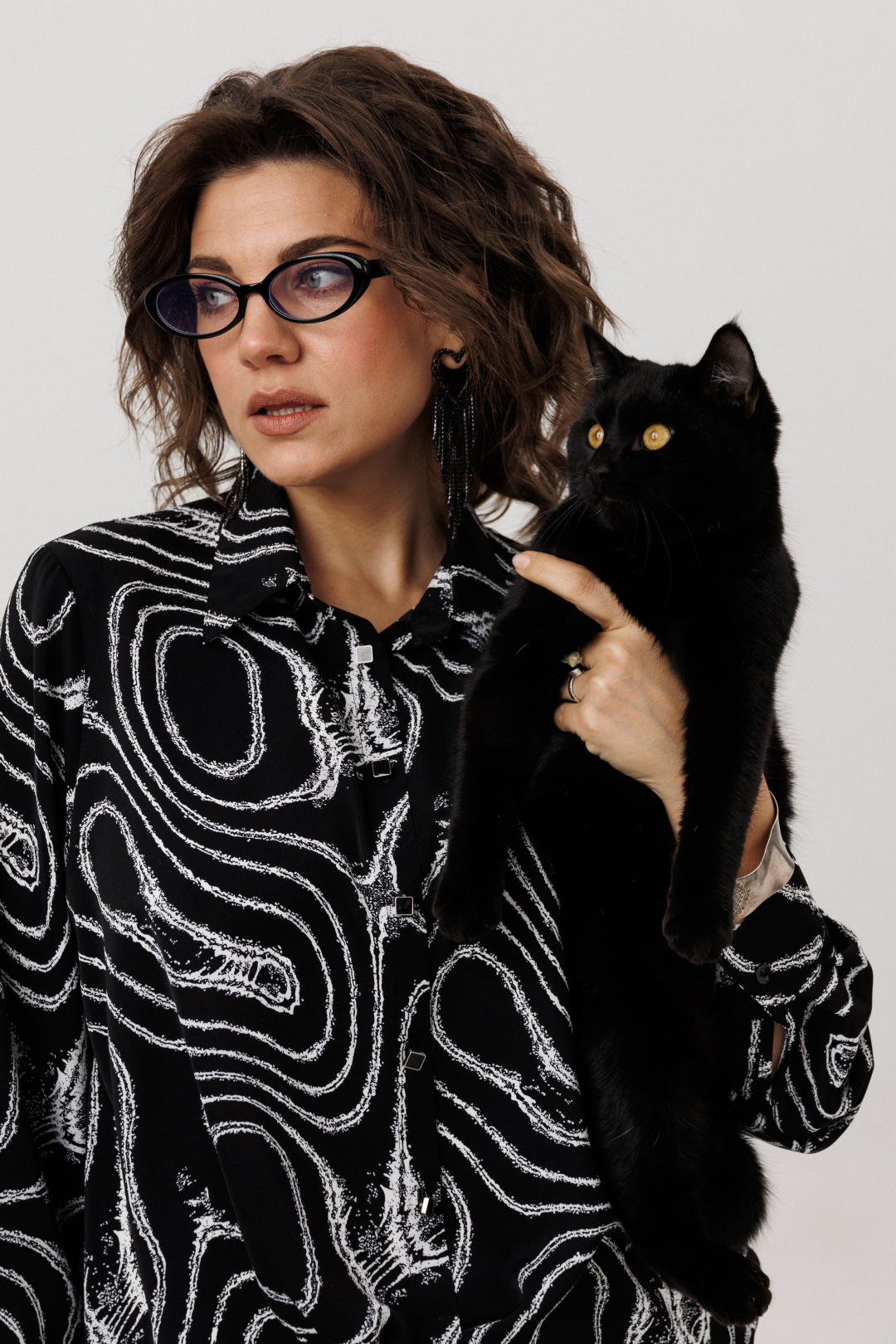 Рубашка ANELLI LAUREL 1663 мрамор неро - фото 5