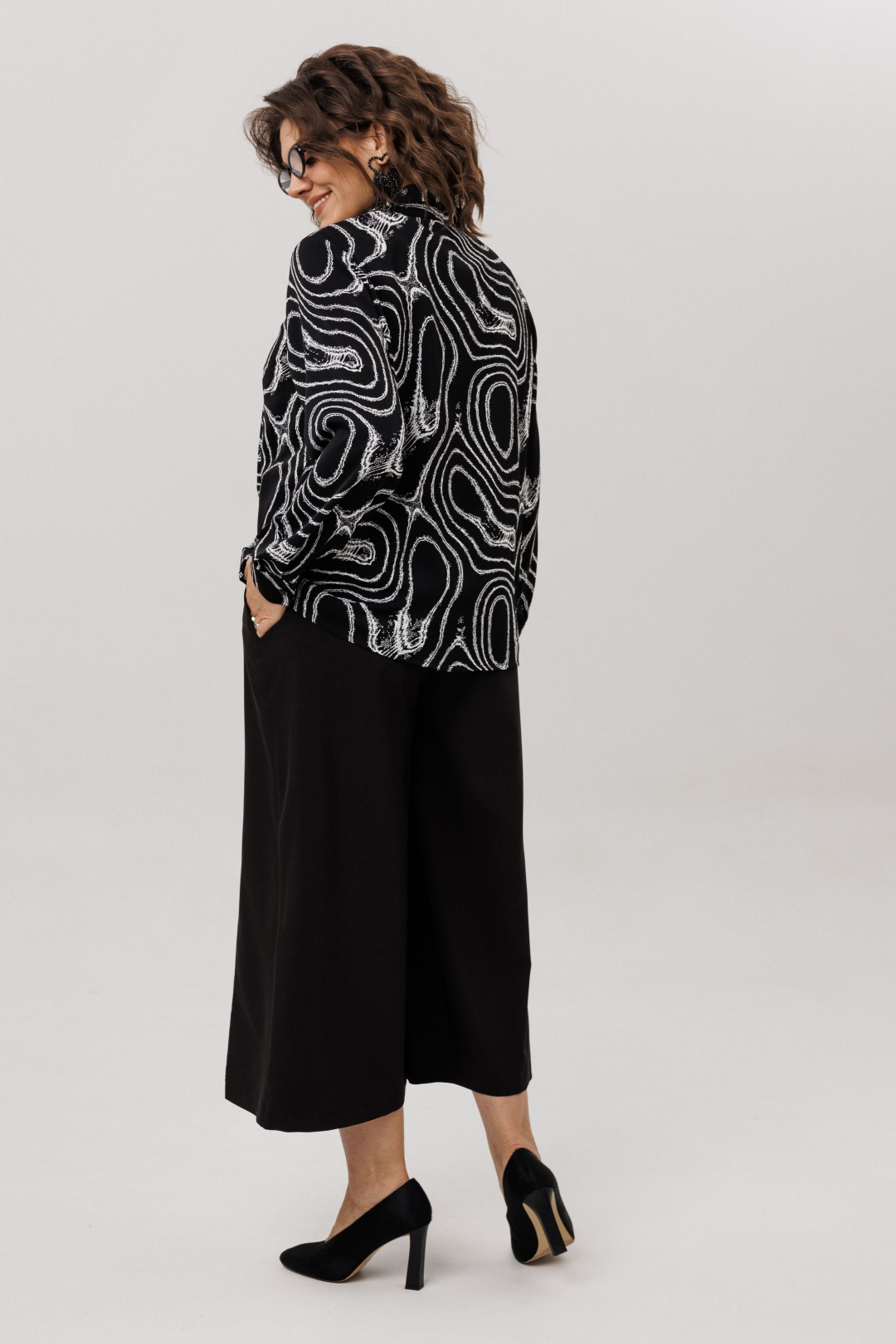 Рубашка ANELLI LAUREL 1663 мрамор неро