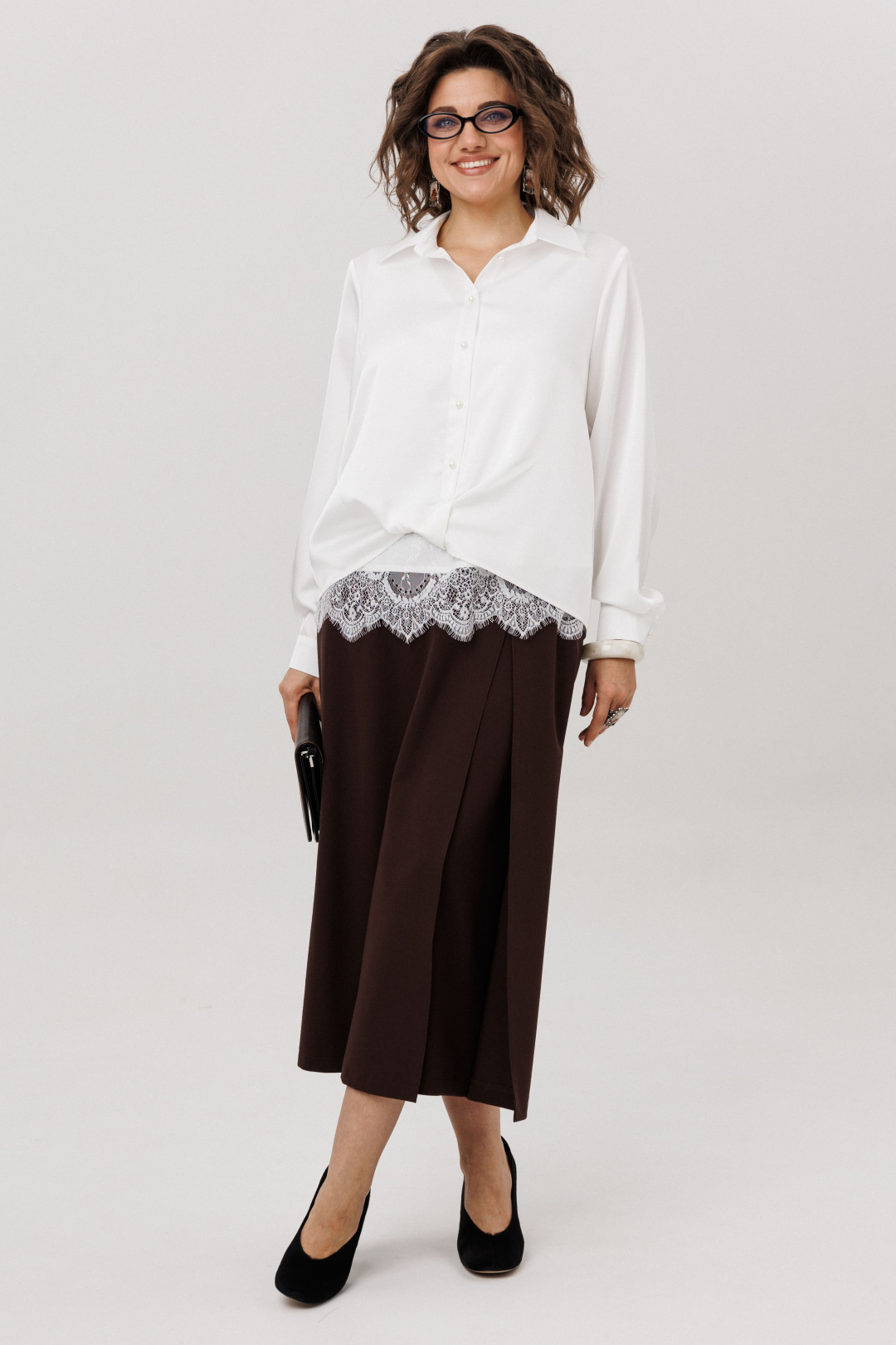 Рубашка ANELLI LAUREL 1663 перламутровая жемчужина - фото 3