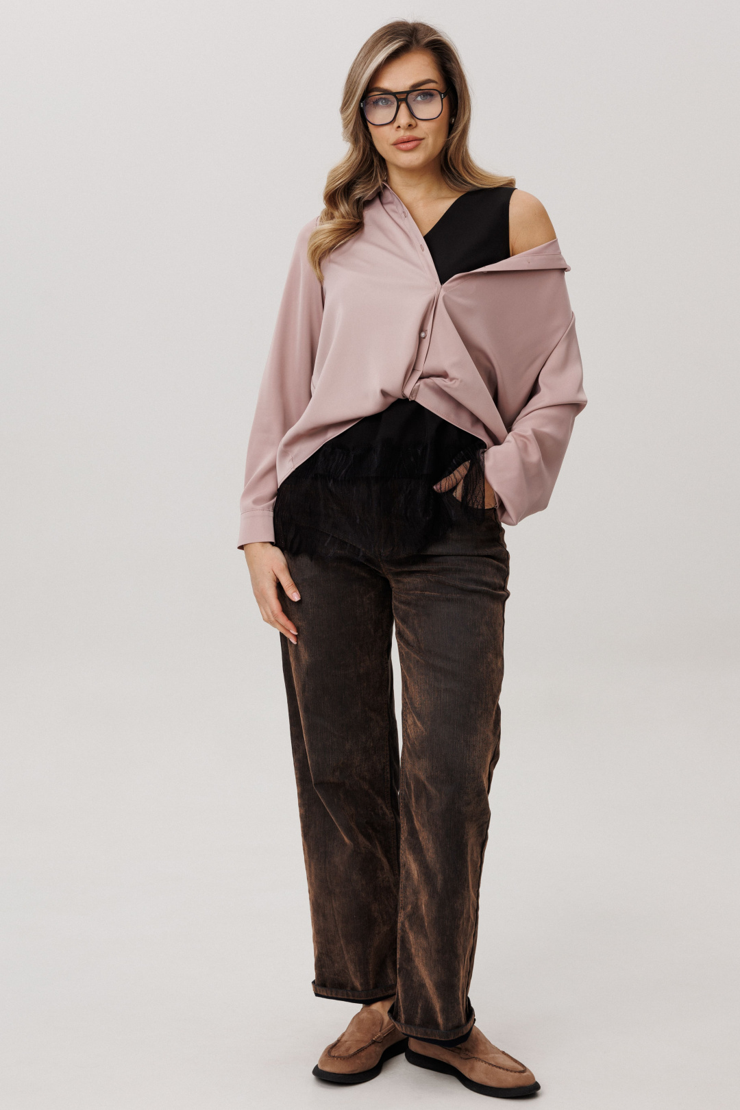 Блузка ANELLI LAUREL 1663 розоватая нежность