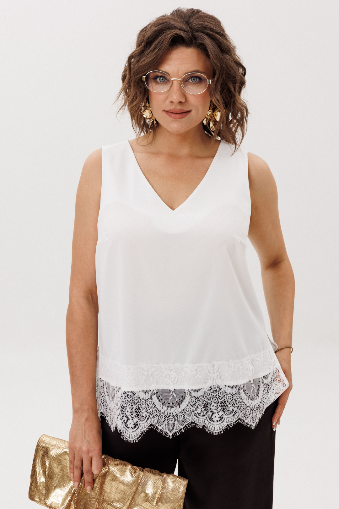 Топ ANELLI LAUREL 1664 кристаллики льда - фото 1