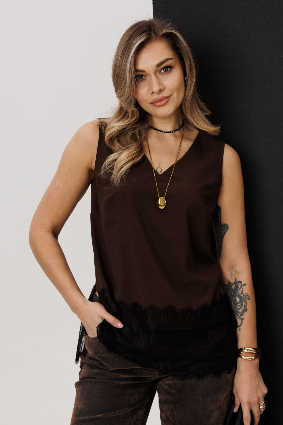 Топ ANELLI LAUREL 1664 ледяной какао - фото 6