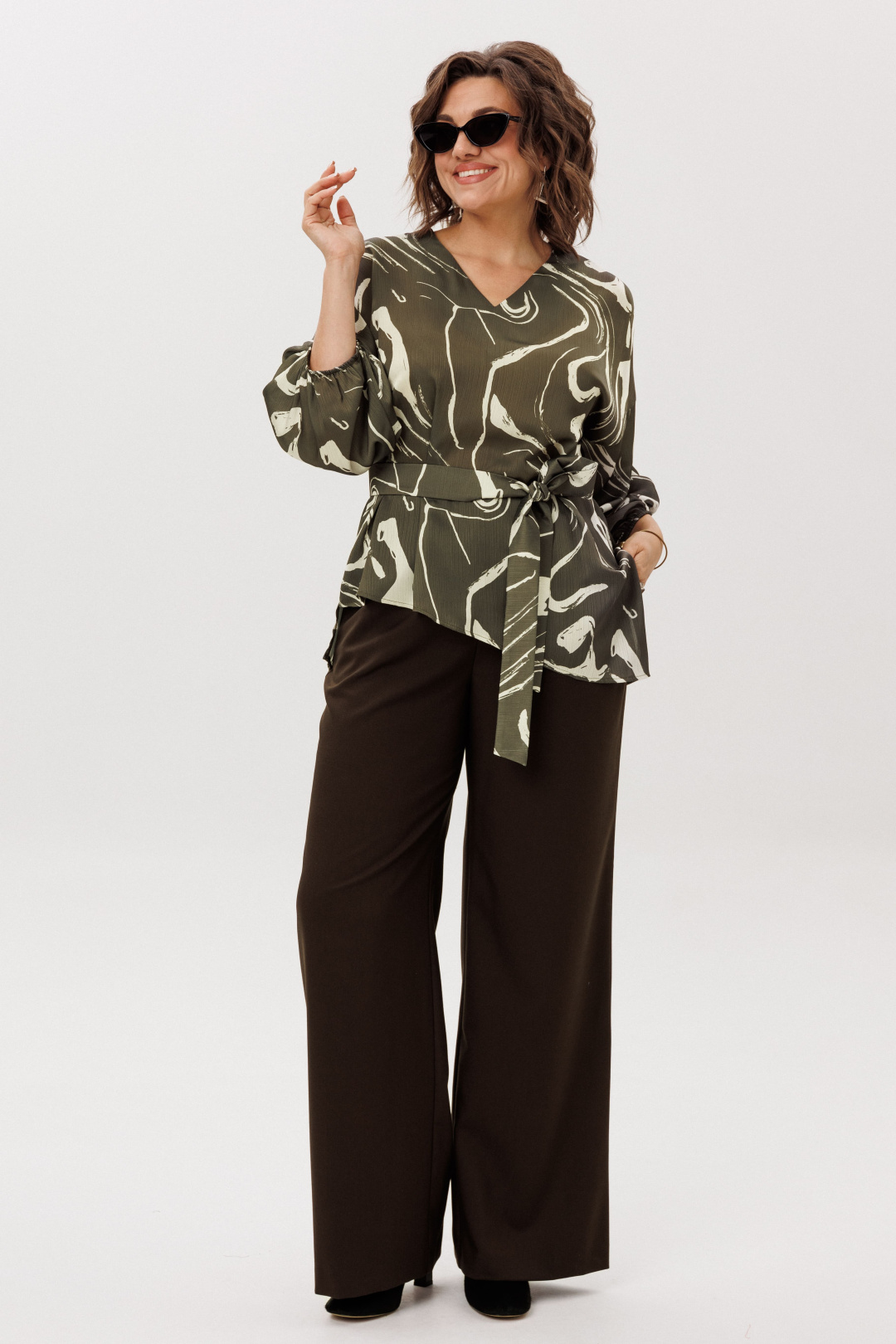 Блузка ANELLI LAUREL 1665 лесная осока - фото 4