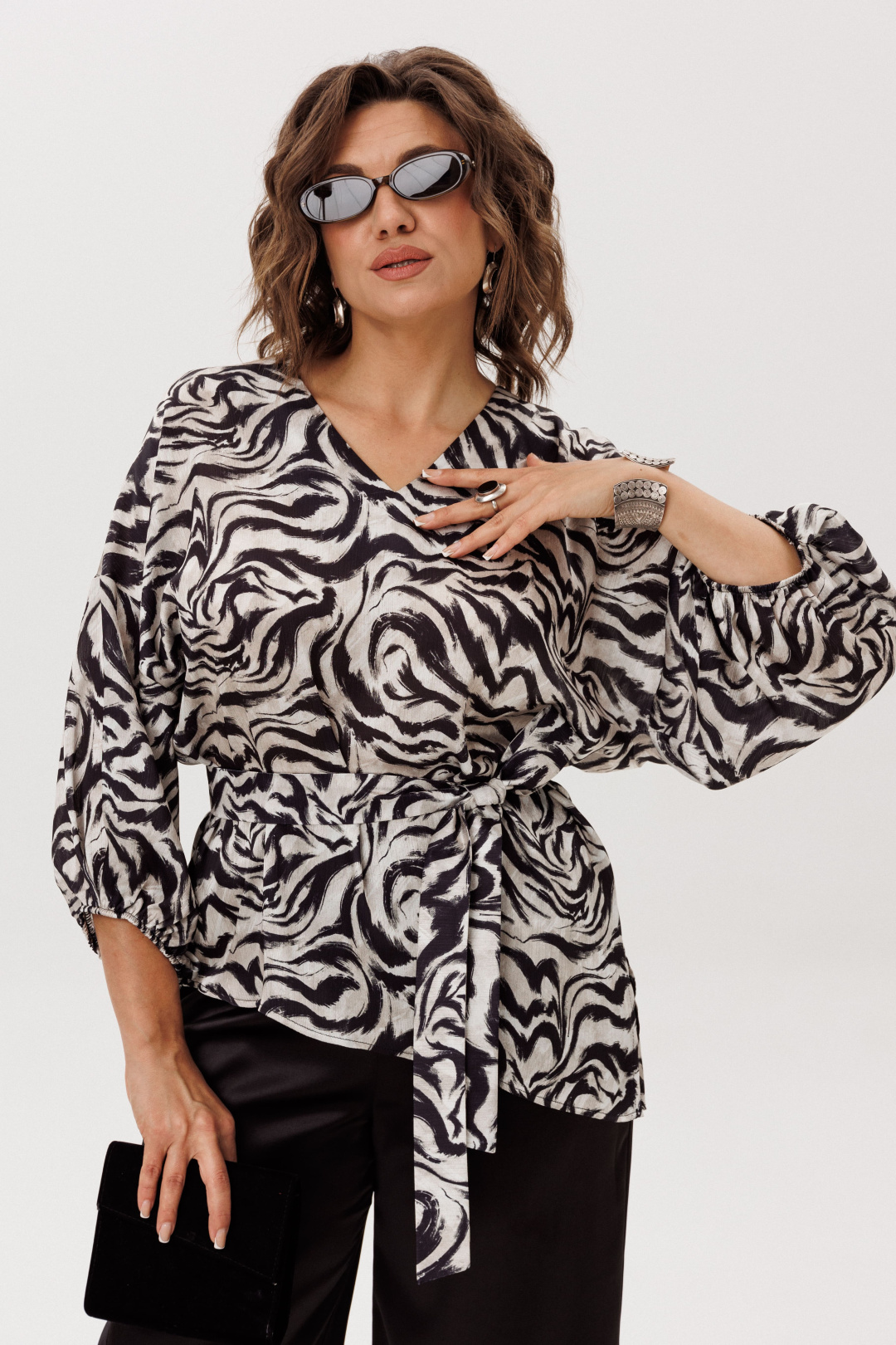 Блузка ANELLI LAUREL 1665 загадка линий - фото 1