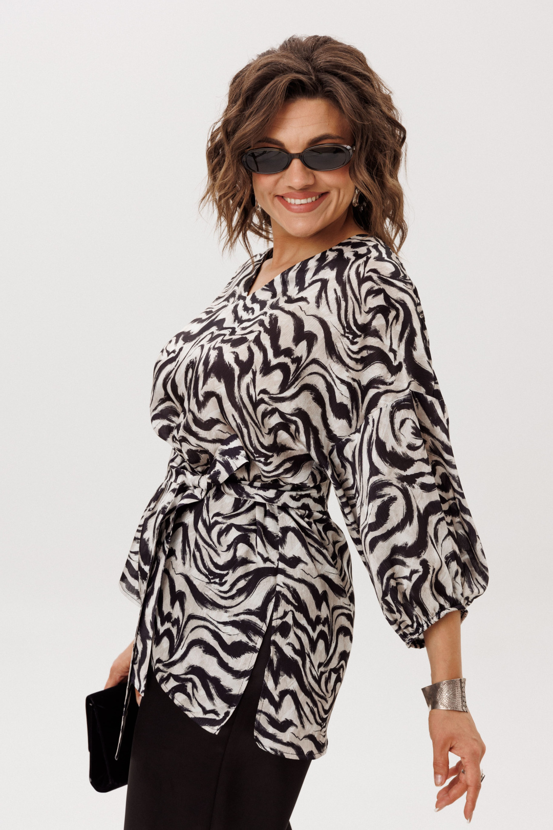 Блузка ANELLI LAUREL 1665 загадка линий - фото 3