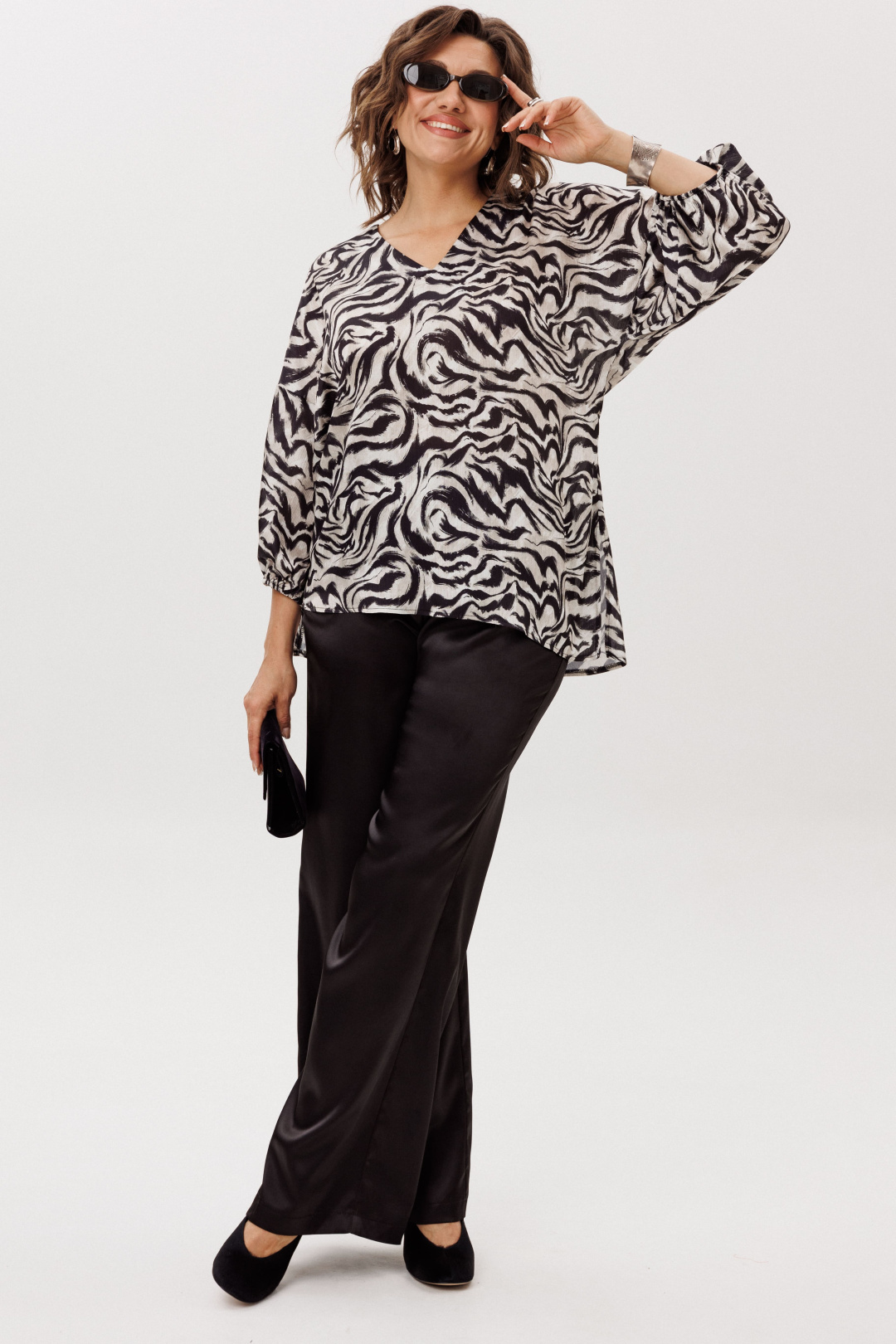 Блузка ANELLI LAUREL 1665 загадка линий - фото 6