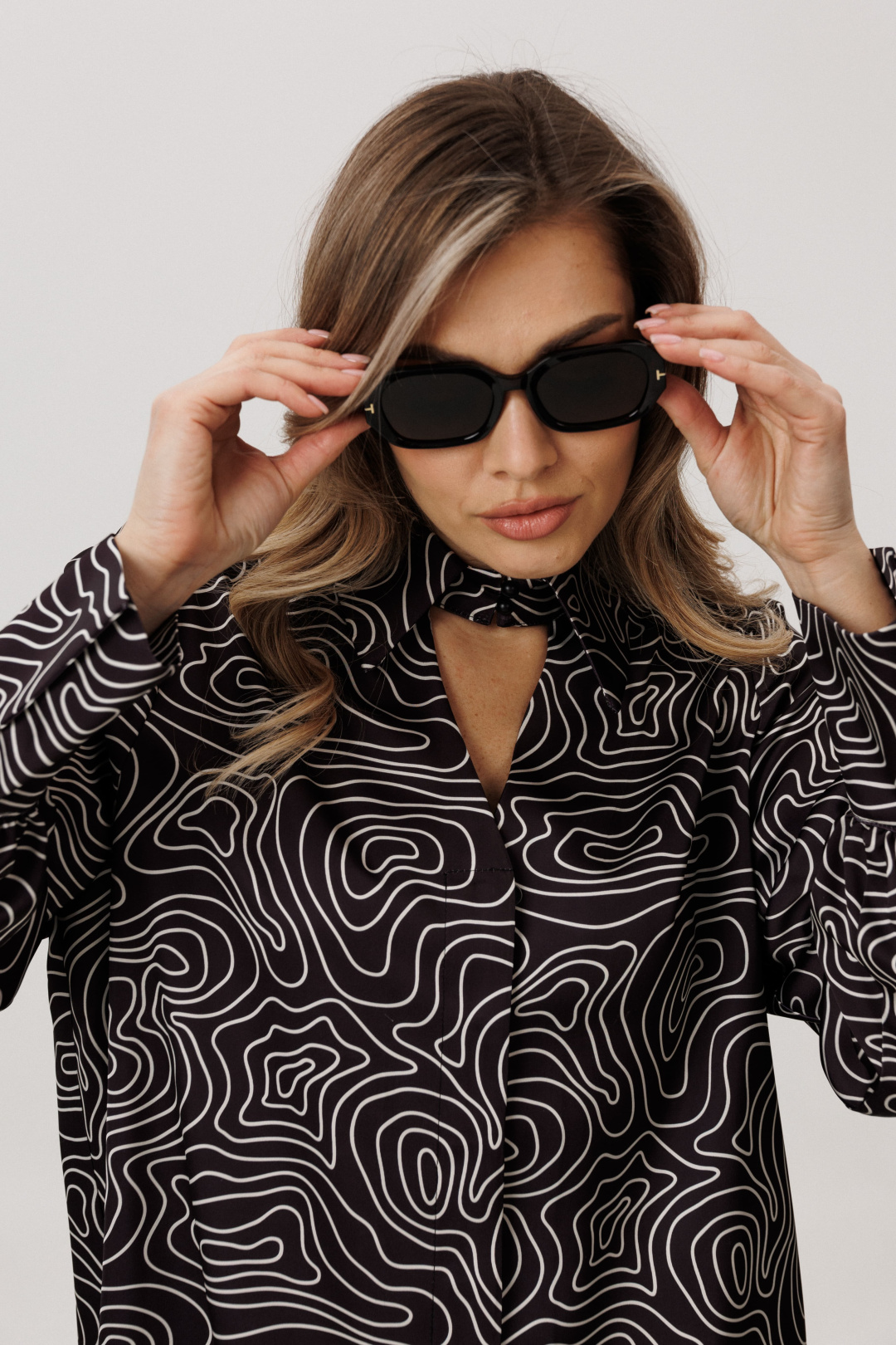 Блузка ANELLI LAUREL 1668 круги на воде - фото 4