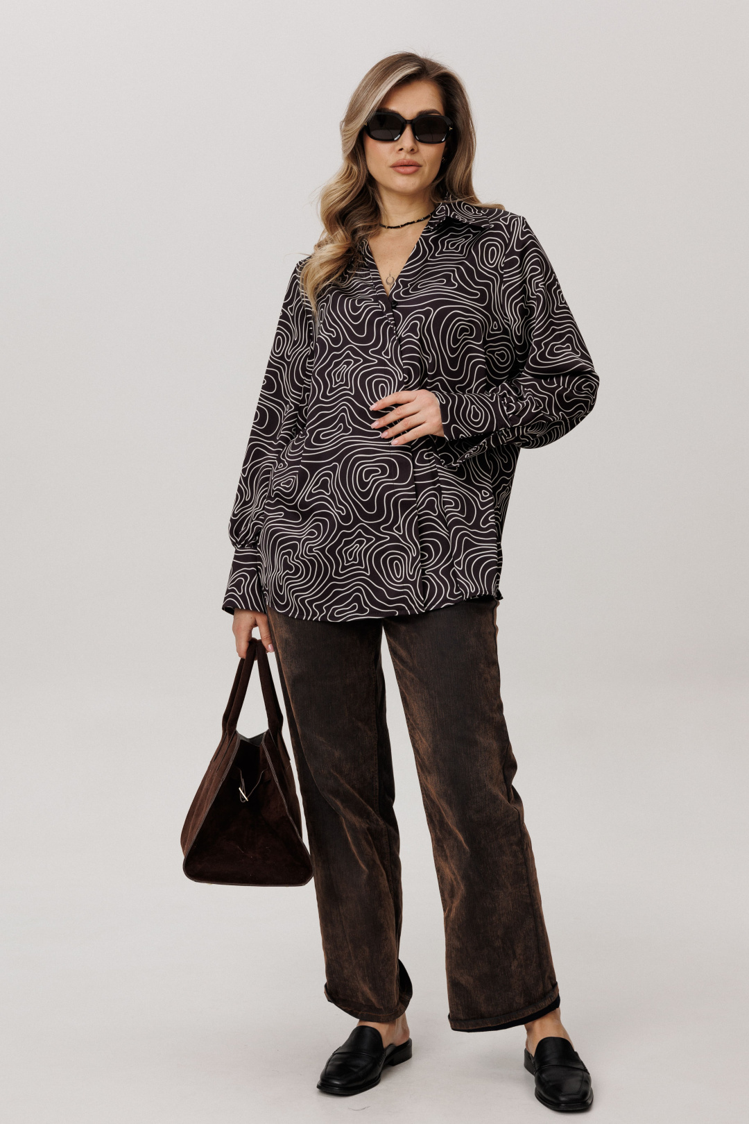 Блузка ANELLI LAUREL 1668 круги на воде - фото 6