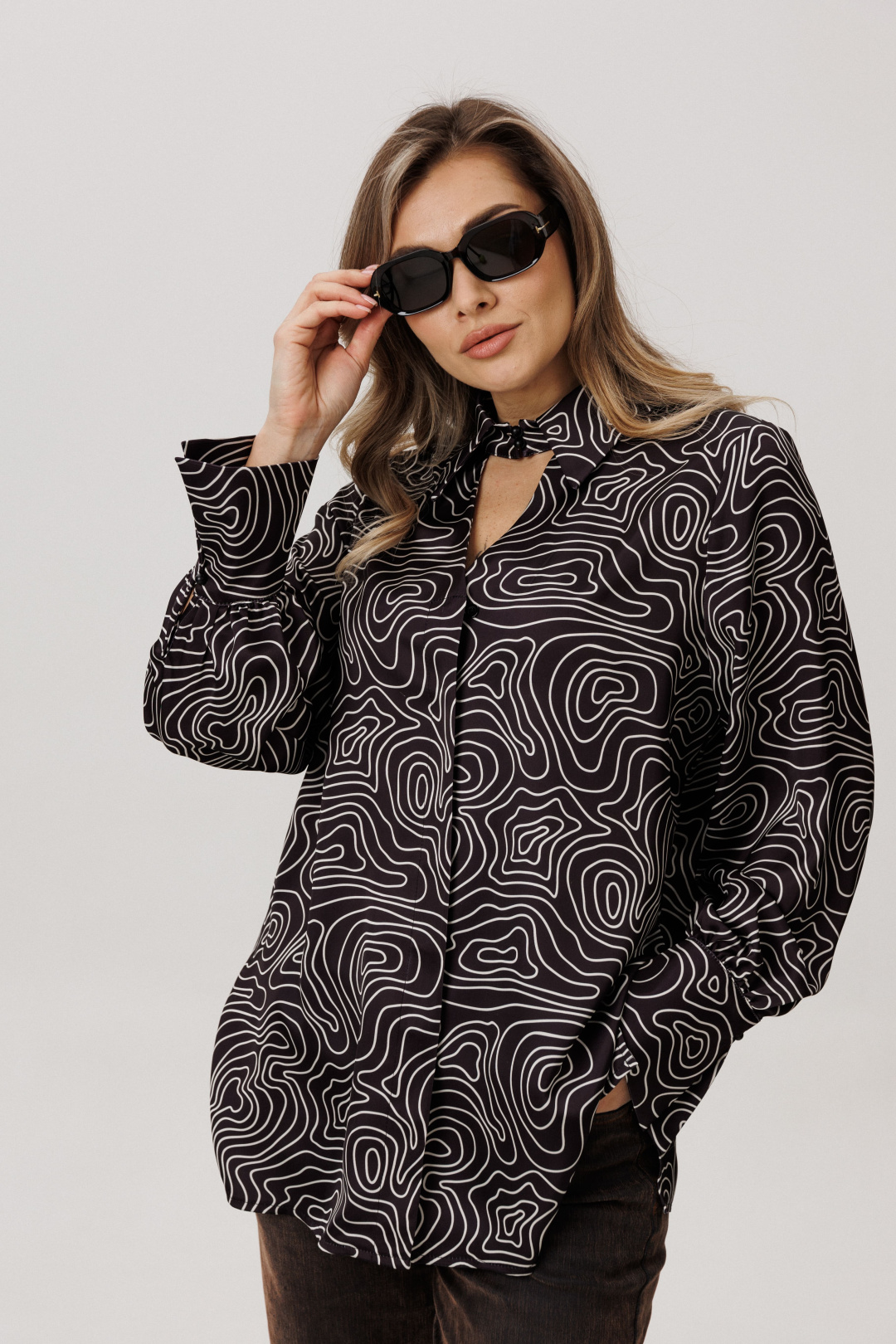 Блузка ANELLI LAUREL 1668 круги на воде