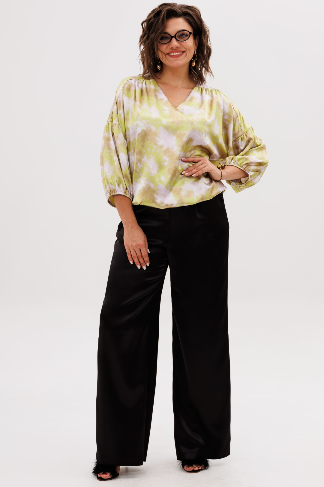 Блузка ANELLI LAUREL 1676-1 мангровый рассвет - фото 4