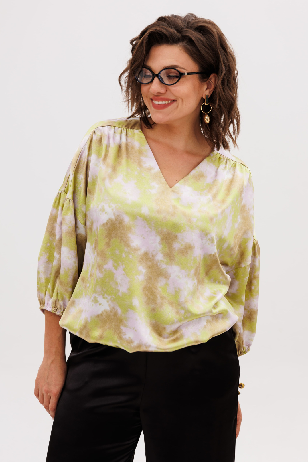 Блузка ANELLI LAUREL 1676-1 мангровый рассвет - фото 5