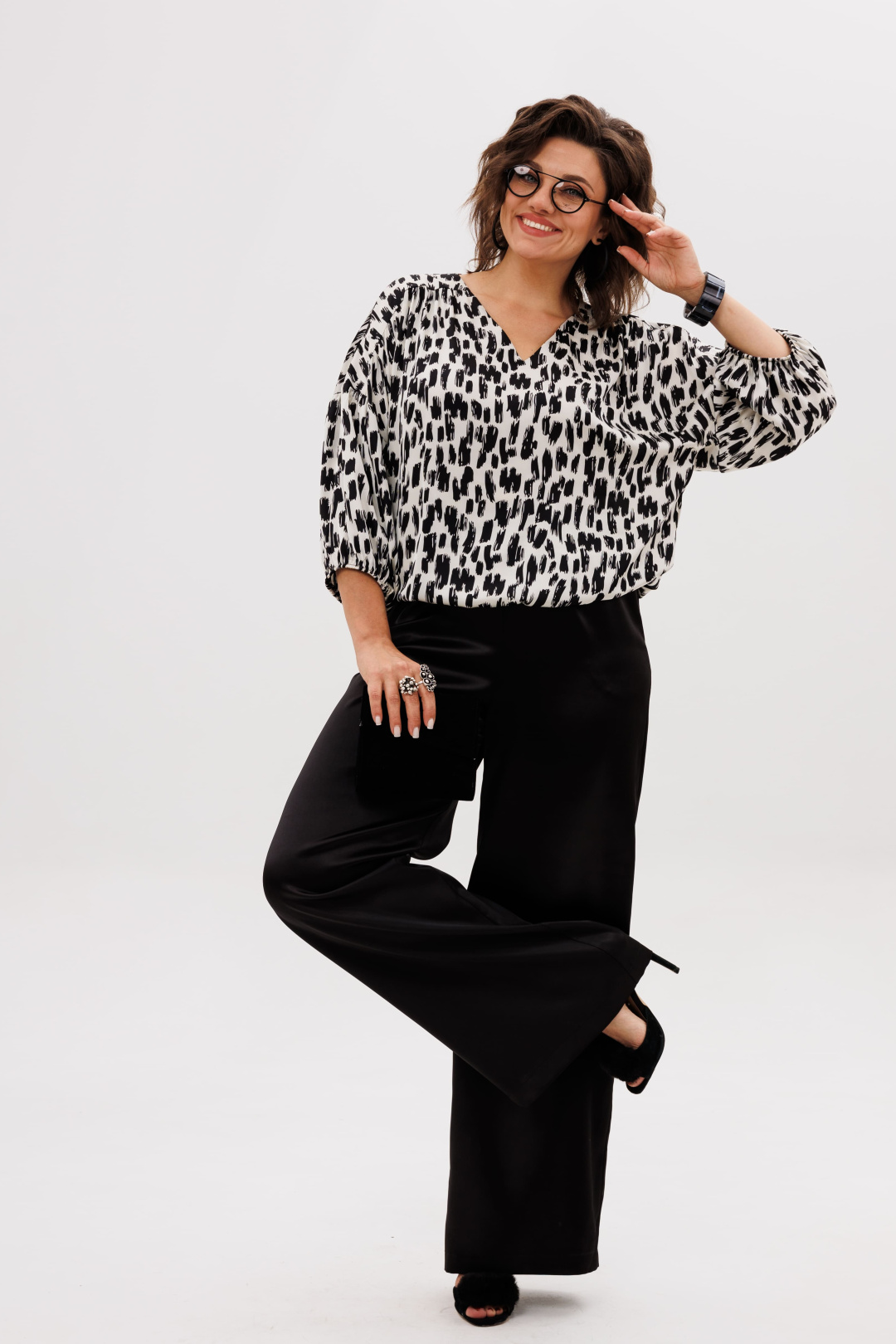 Блузка ANELLI LAUREL 1676-1 сафари шелк - фото 2