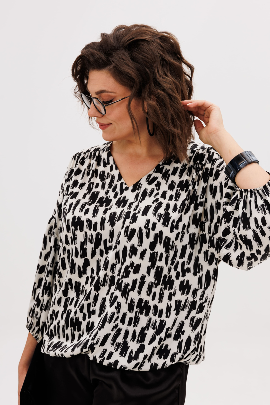 Блузка ANELLI LAUREL 1676-1 сафари шелк - фото 3