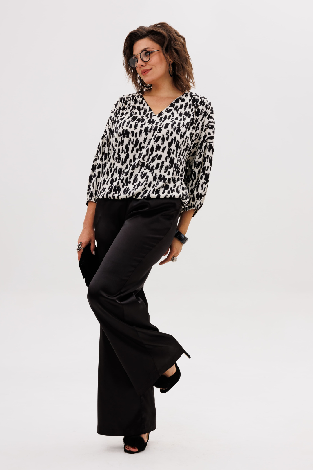 Блузка ANELLI LAUREL 1676-1 сафари шелк - фото 6