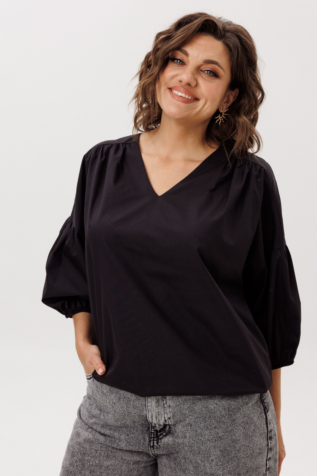 Блузка ANELLI LAUREL 1676 легкость ночи - фото 1