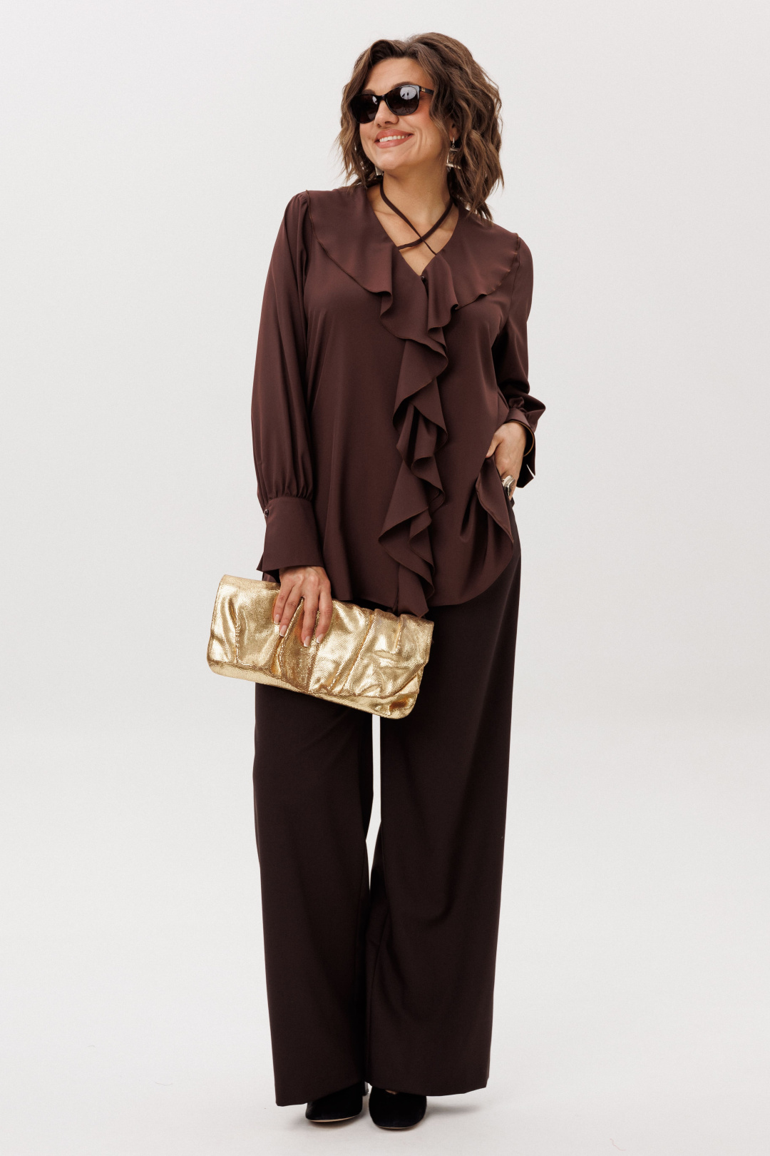 Блузка ANELLI LAUREL 1679 пряный какао - фото 2