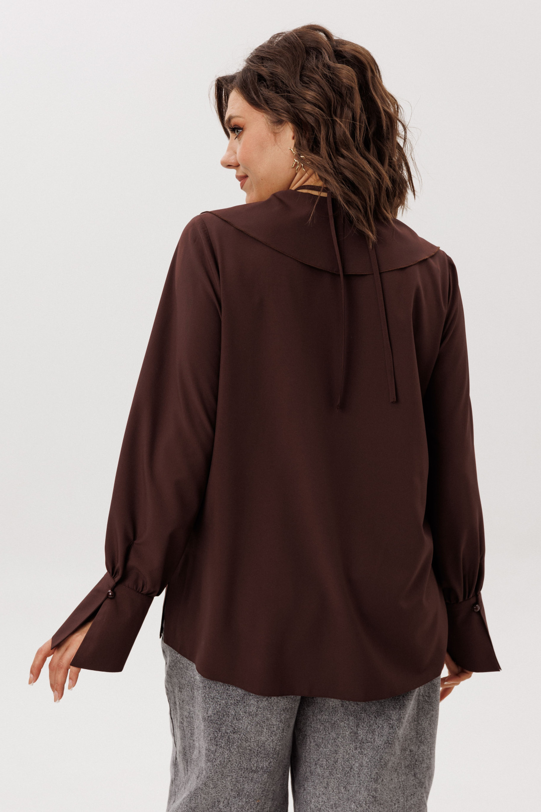 Блузка ANELLI LAUREL 1679 пряный какао - фото 5
