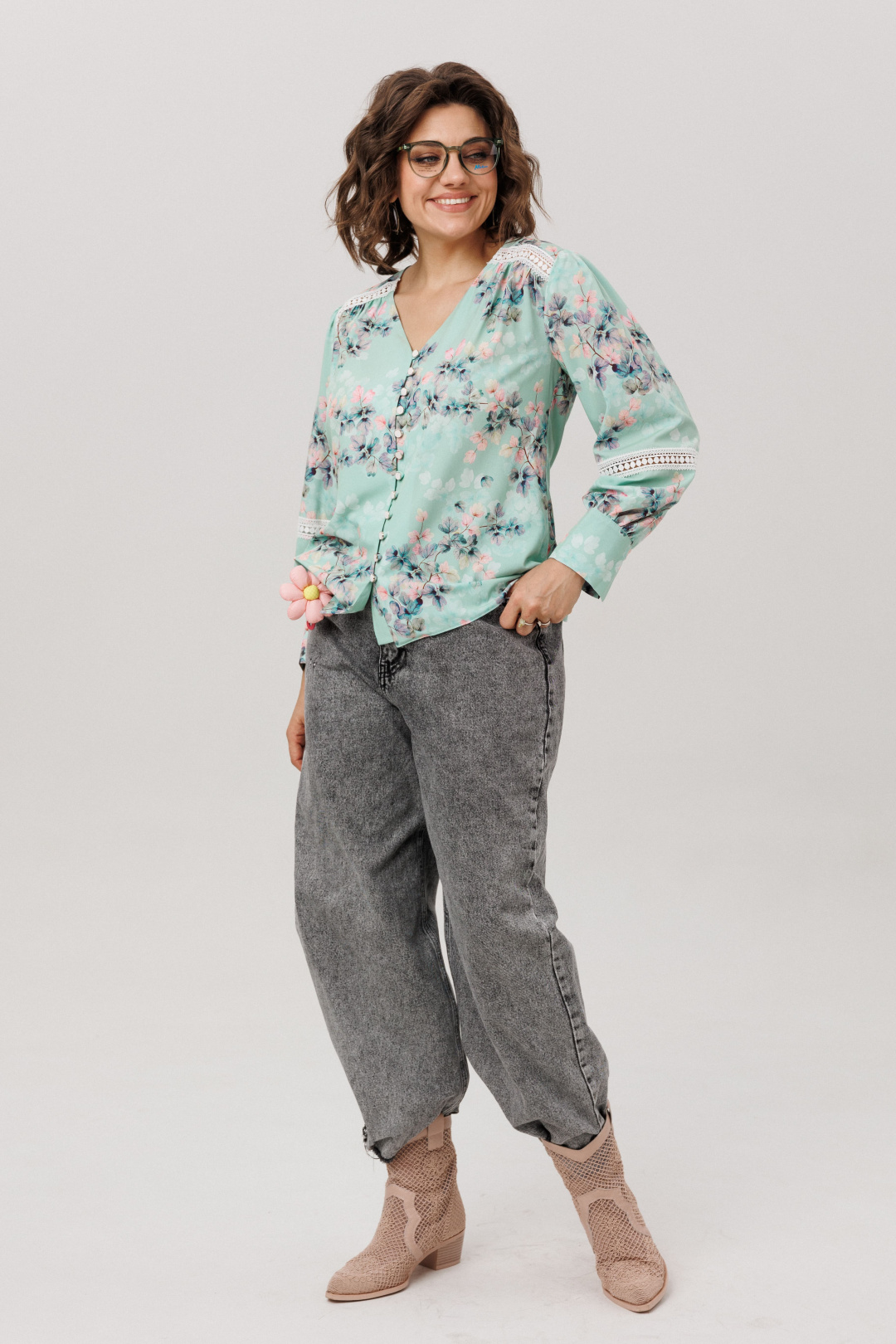 Блузка ANELLI LAUREL 1693 нежная мятность - фото 2