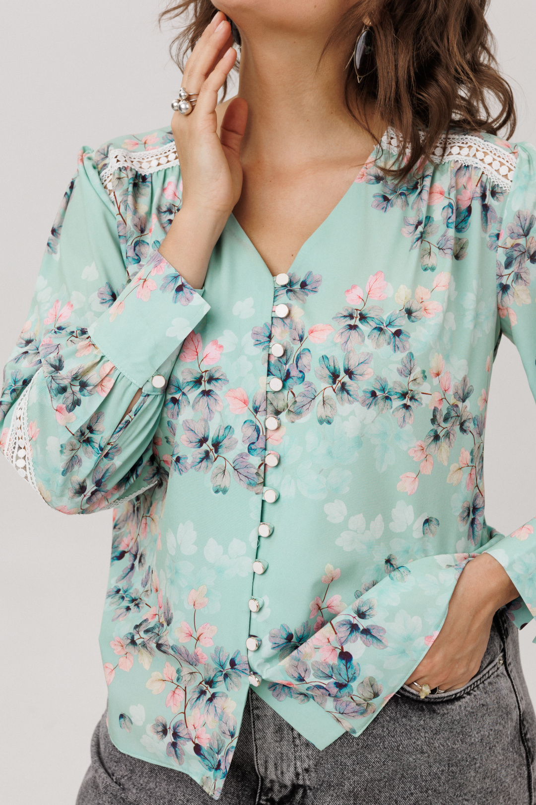 Блузка ANELLI LAUREL 1693 нежная мятность