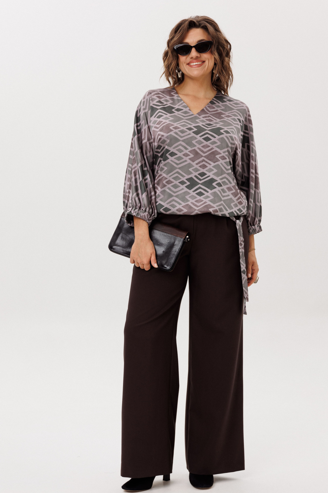 Брюки ANELLI LAUREL 1702 блестящий каштан - фото 5