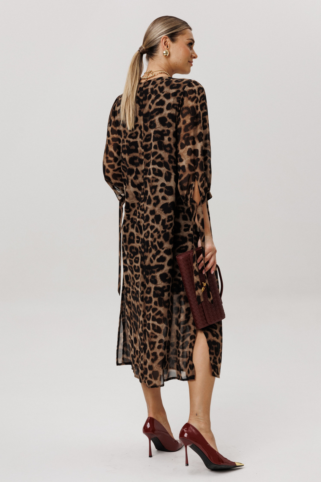 Платье ANELLI LAUREL 1733 коричневый леопард - фото 5