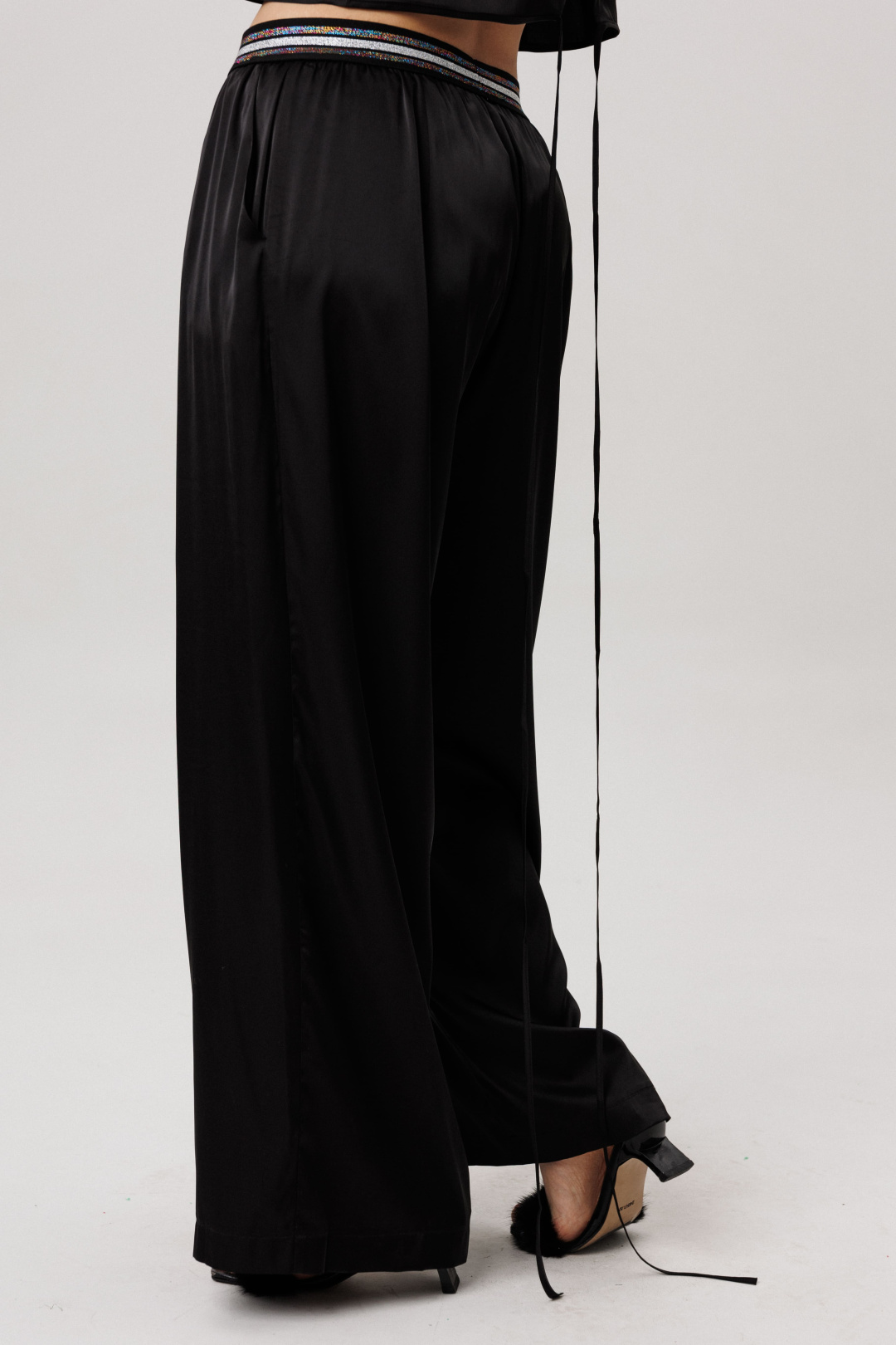 Брюки ANELLI LAUREL 1734 блестящий черный - фото 3