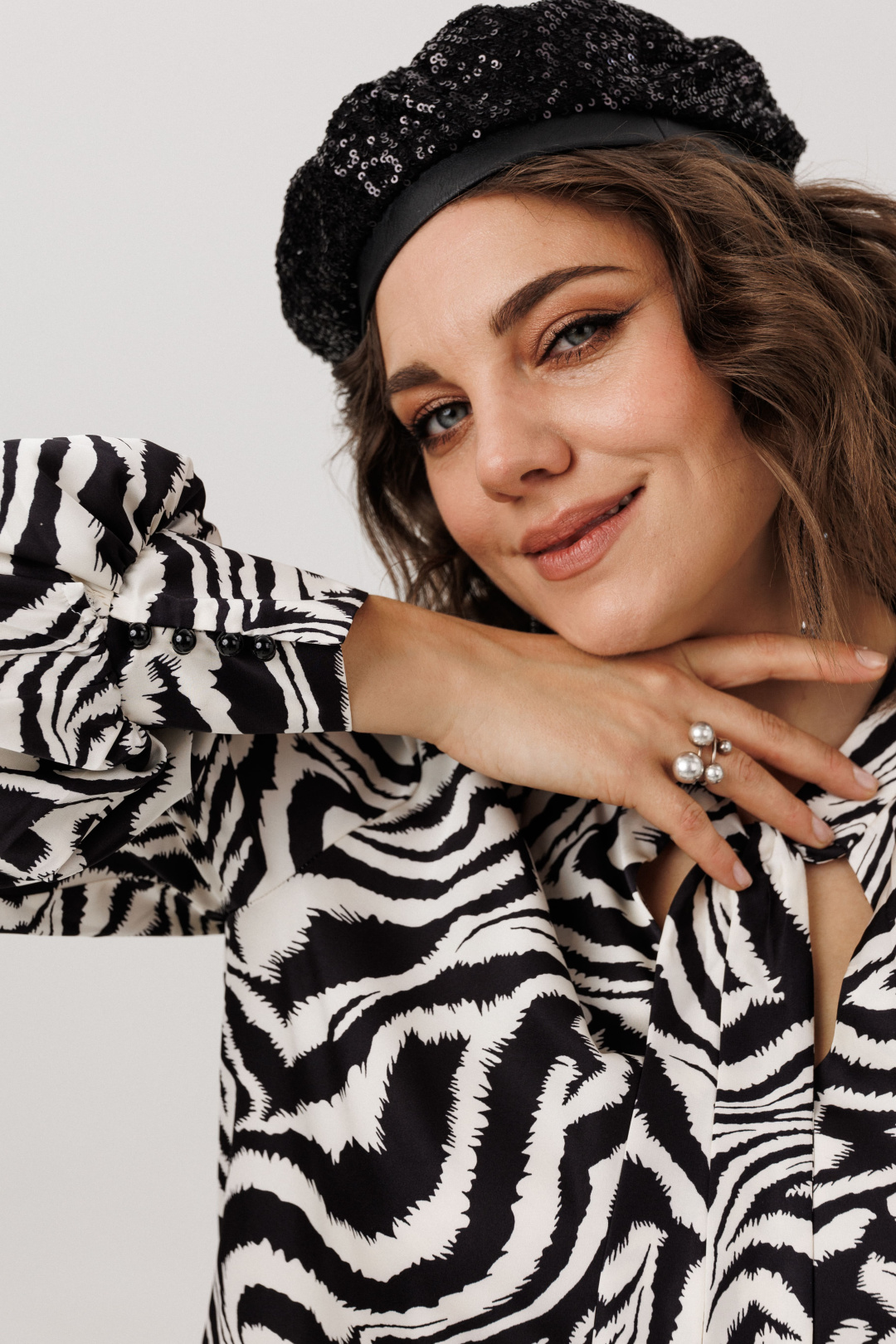 Блузка ANELLI LAUREL 1736 зебра нью