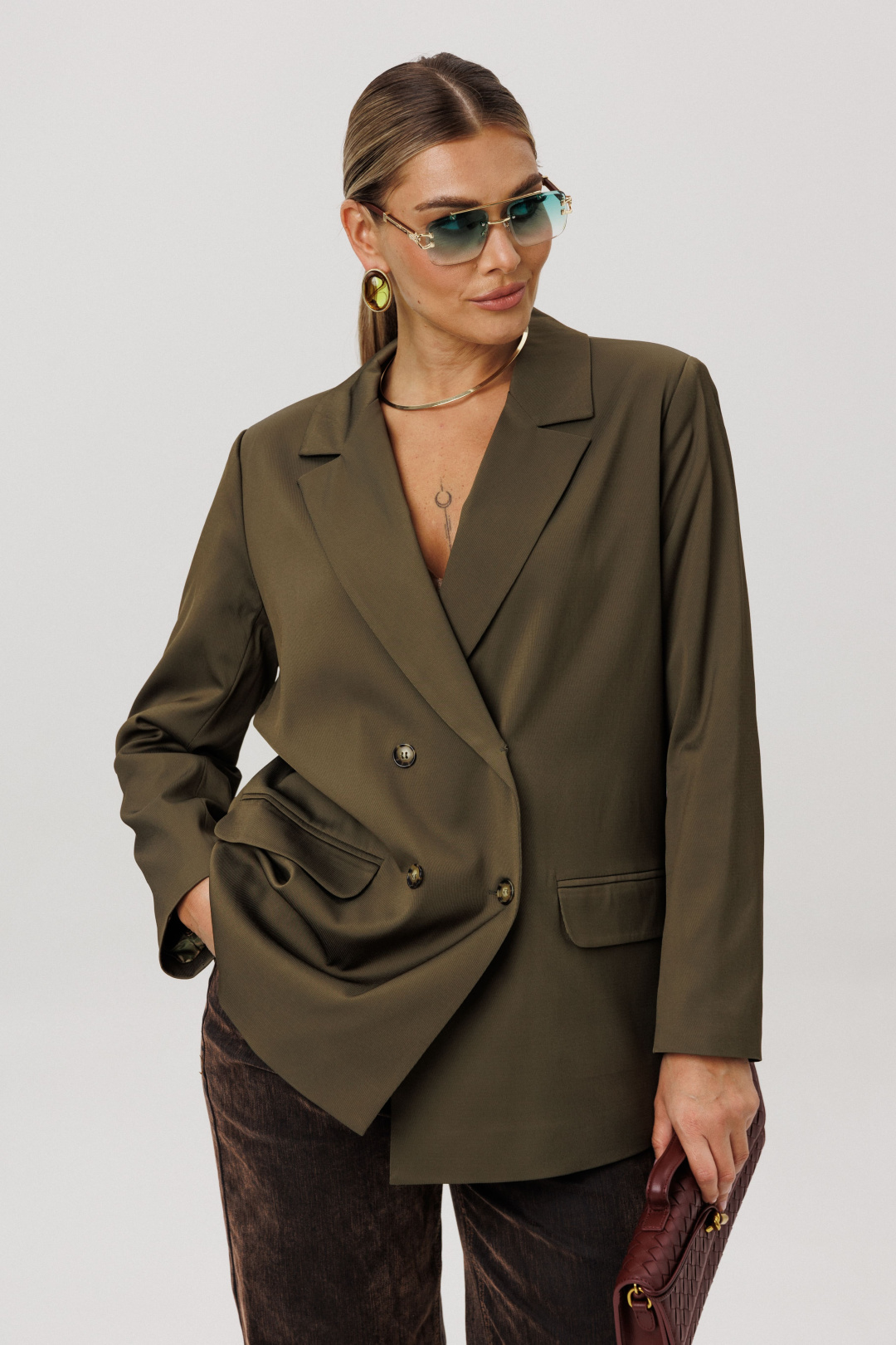 Жакет ANELLI LAUREL 1744 фисташковая халва - фото 3