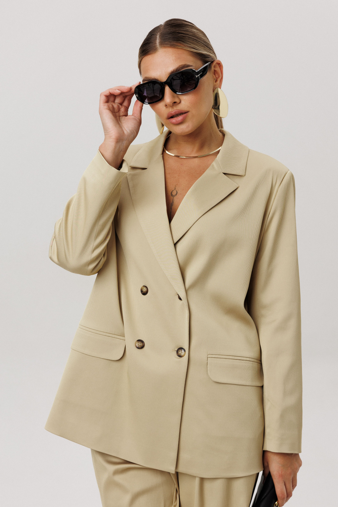 Жакет ANELLI LAUREL 1744 кунжутная халва - фото 3