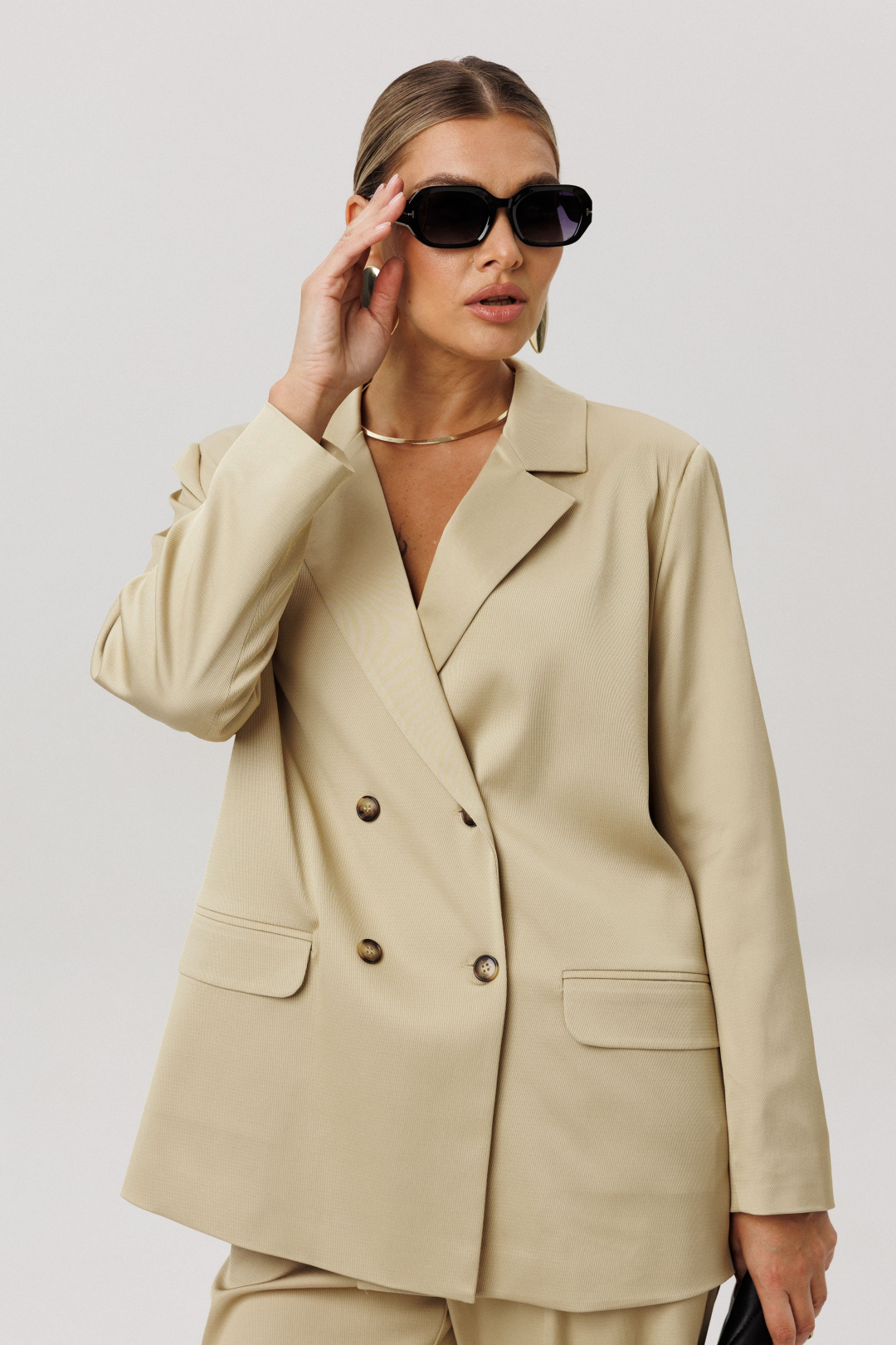 Жакет ANELLI LAUREL 1744 кунжутная халва - фото 5