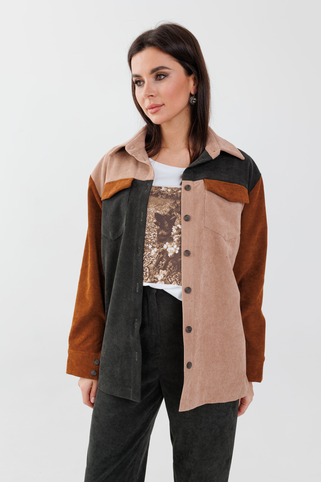 Рубашка ANELLI LAUREL 1748 оттенки леса - фото 5