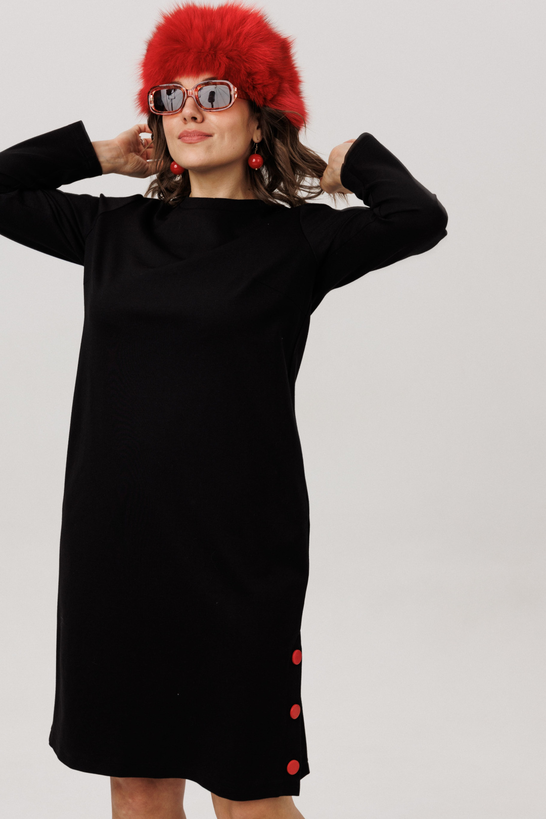 Платье ANELLI LAUREL 1755-2 воронье сердце - фото 1