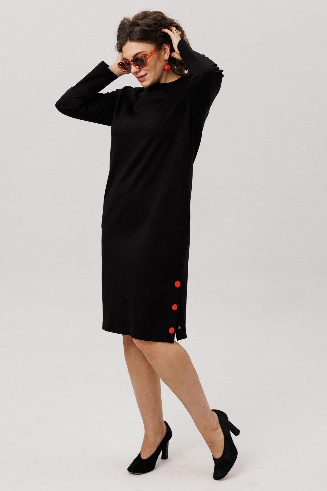 Платье ANELLI LAUREL 1755-2 воронье сердце - фото 2